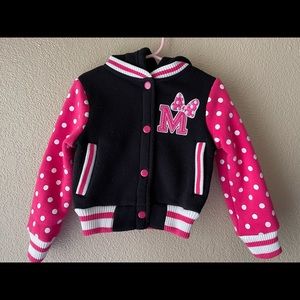 Warm Minnie Mouse snap up jacket